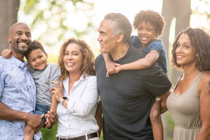 Group of smiling people